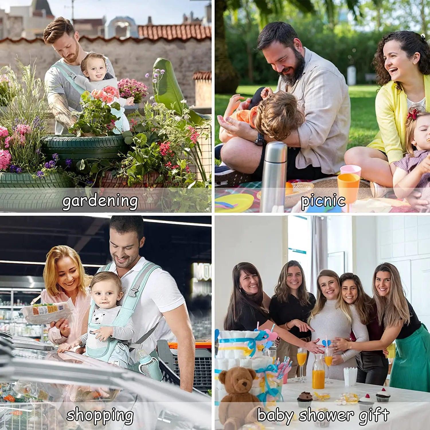 Green Baby Carrier - Bazaare Mart