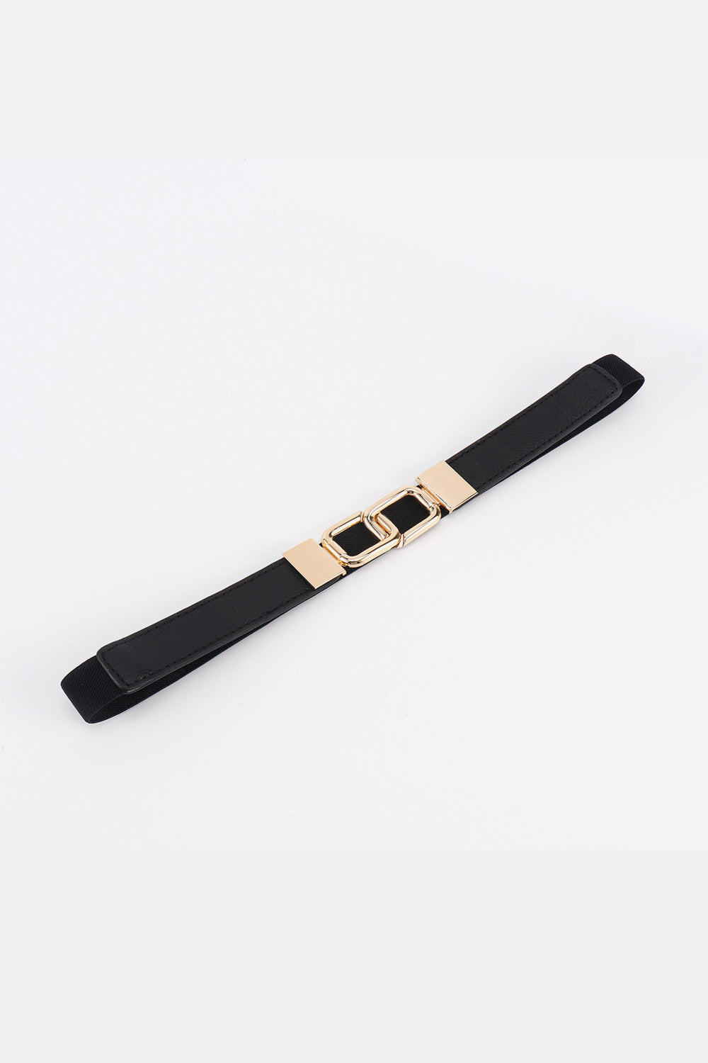 Geometric Double Buckle Elastic Belt - Bazaare Mart