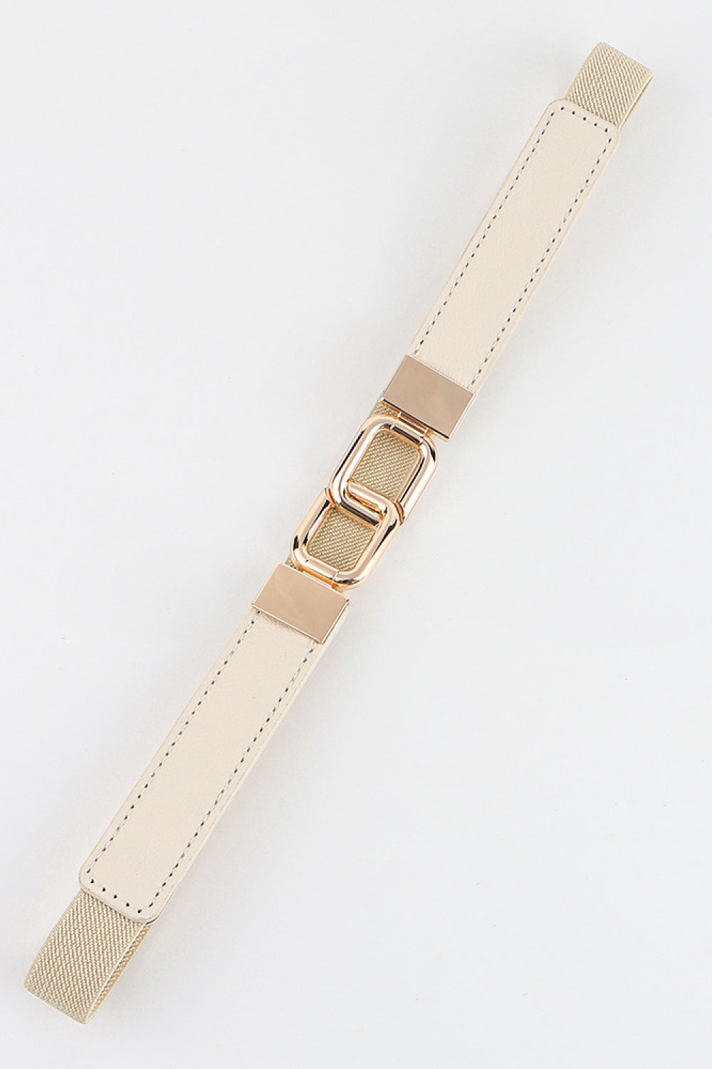 Geometric Double Buckle Elastic Belt - Bazaare Mart