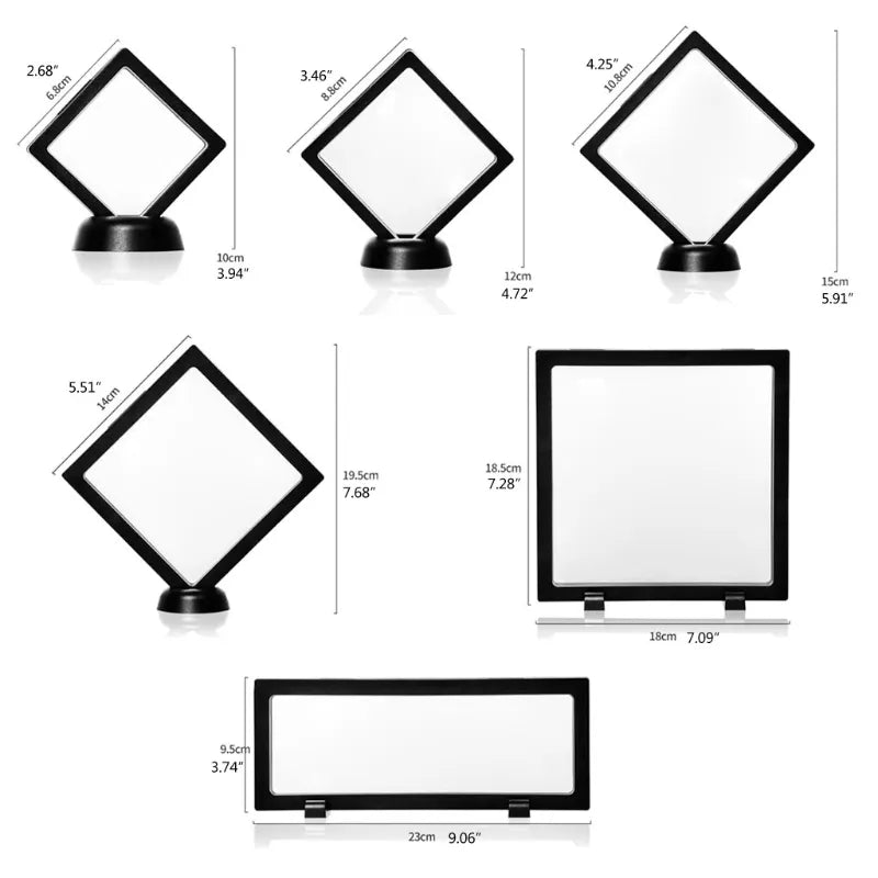 Assorted 3D Floating Display Stands