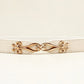 Thin Gold Buckle Elastic Belt Bazaare Mart Women's Belt