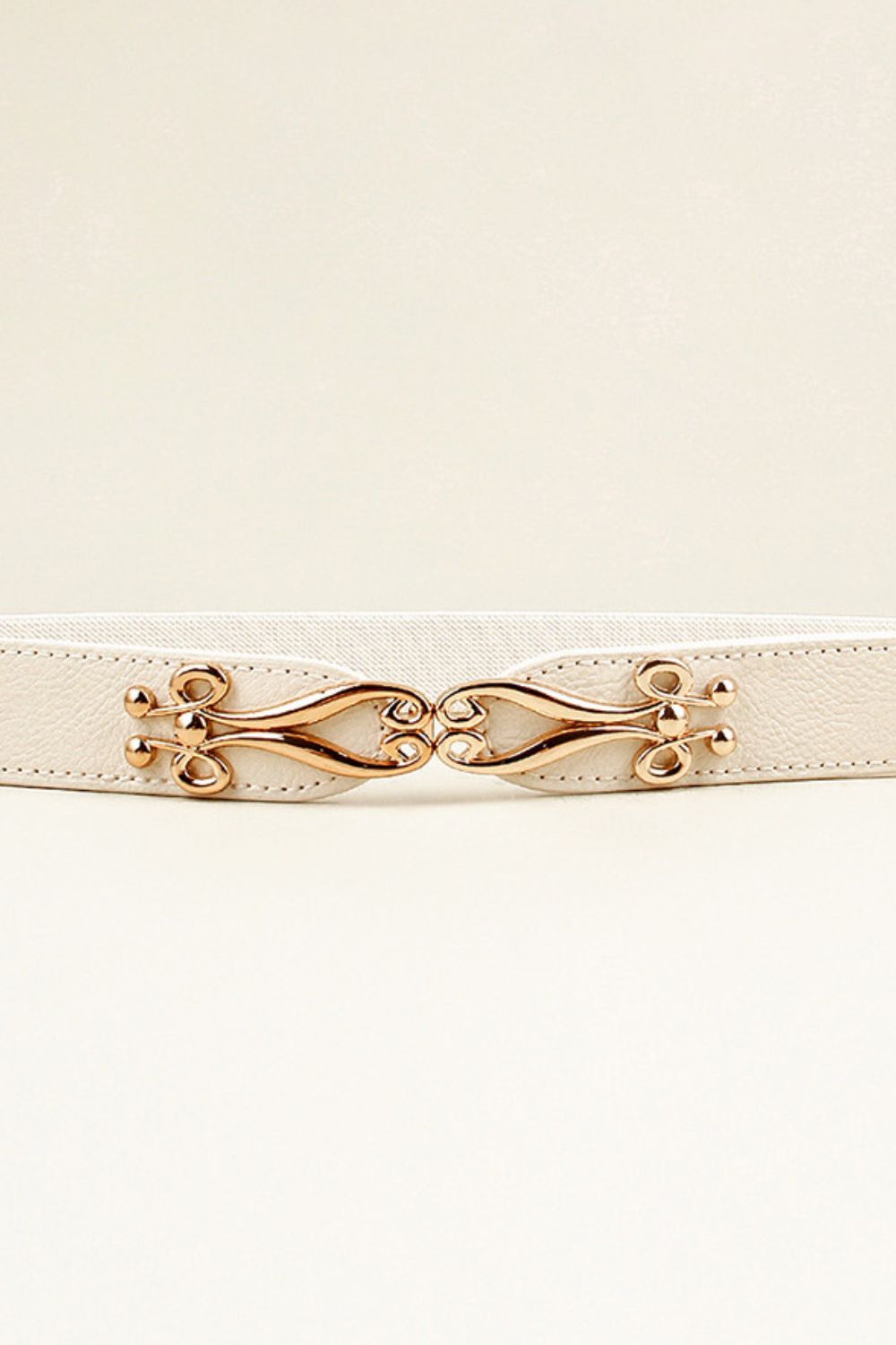 Thin Gold Buckle Elastic Belt - Bazaare Mart