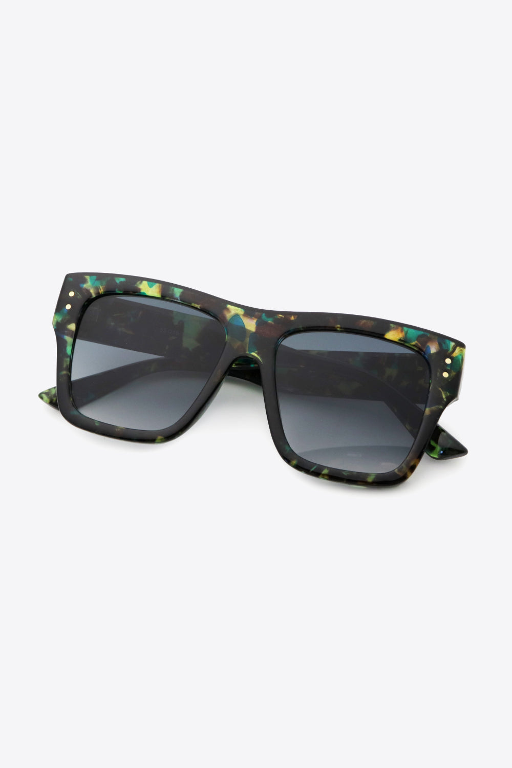 Black & Green Square Sunglasses