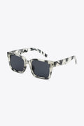 Square Plastic Tortoise Sunglasses Black One Size Bazaare Mart Sunglasses