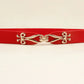 Thin Gold Buckle Elastic Belt Bazaare Mart Women's Belt