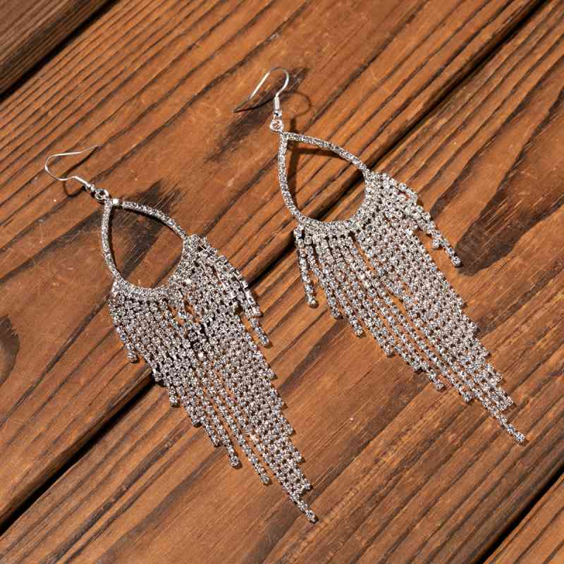 Silver Bling Dangle Earrings