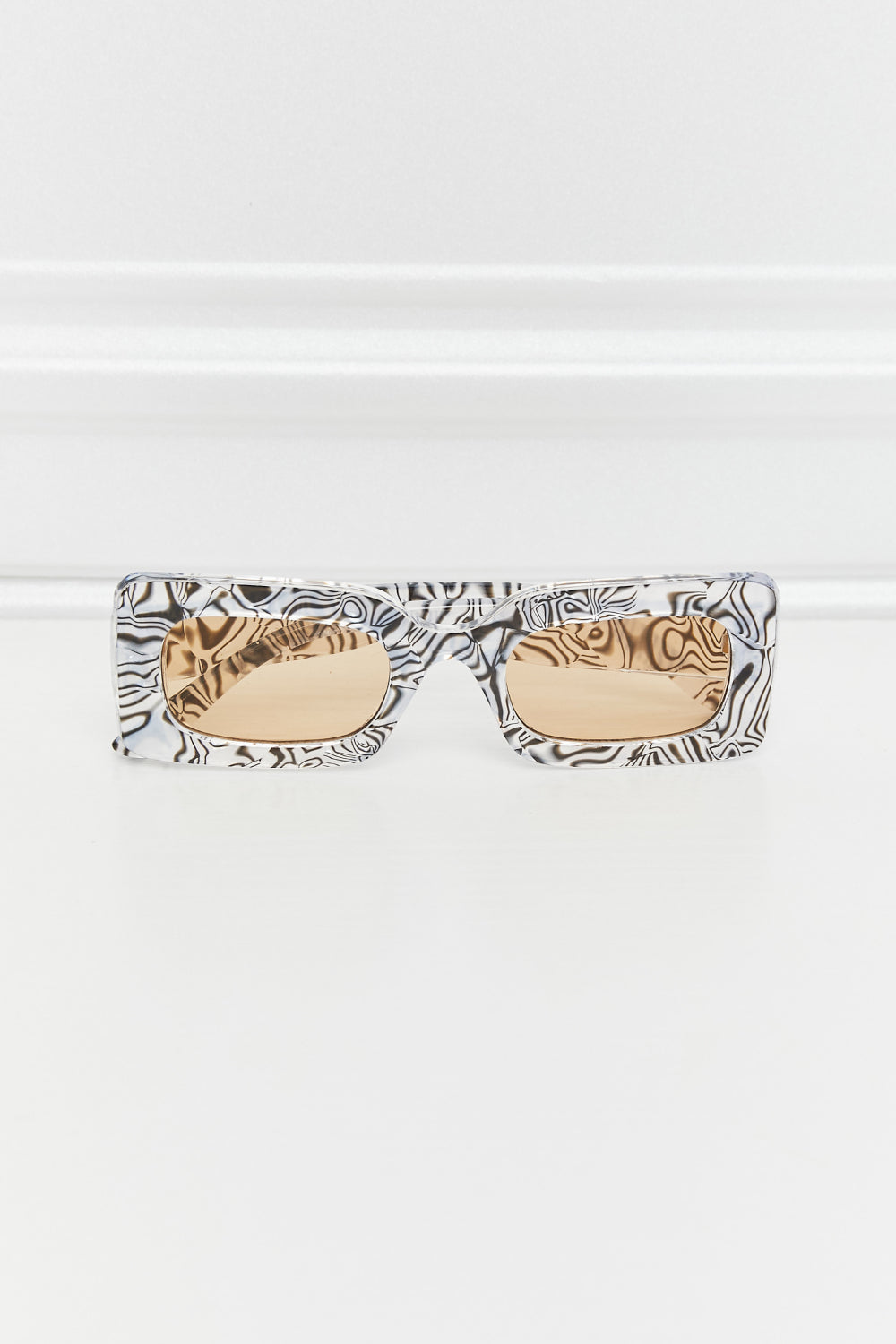 Tortoiseshell Rectangle Polycarbonate Sunglasses - Bazaare Mart