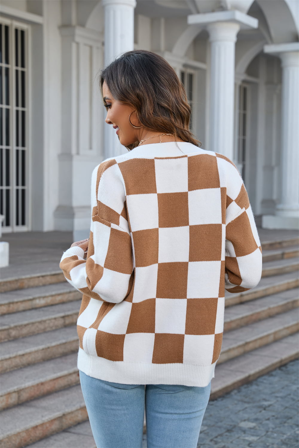 Checkerboard Cardigan