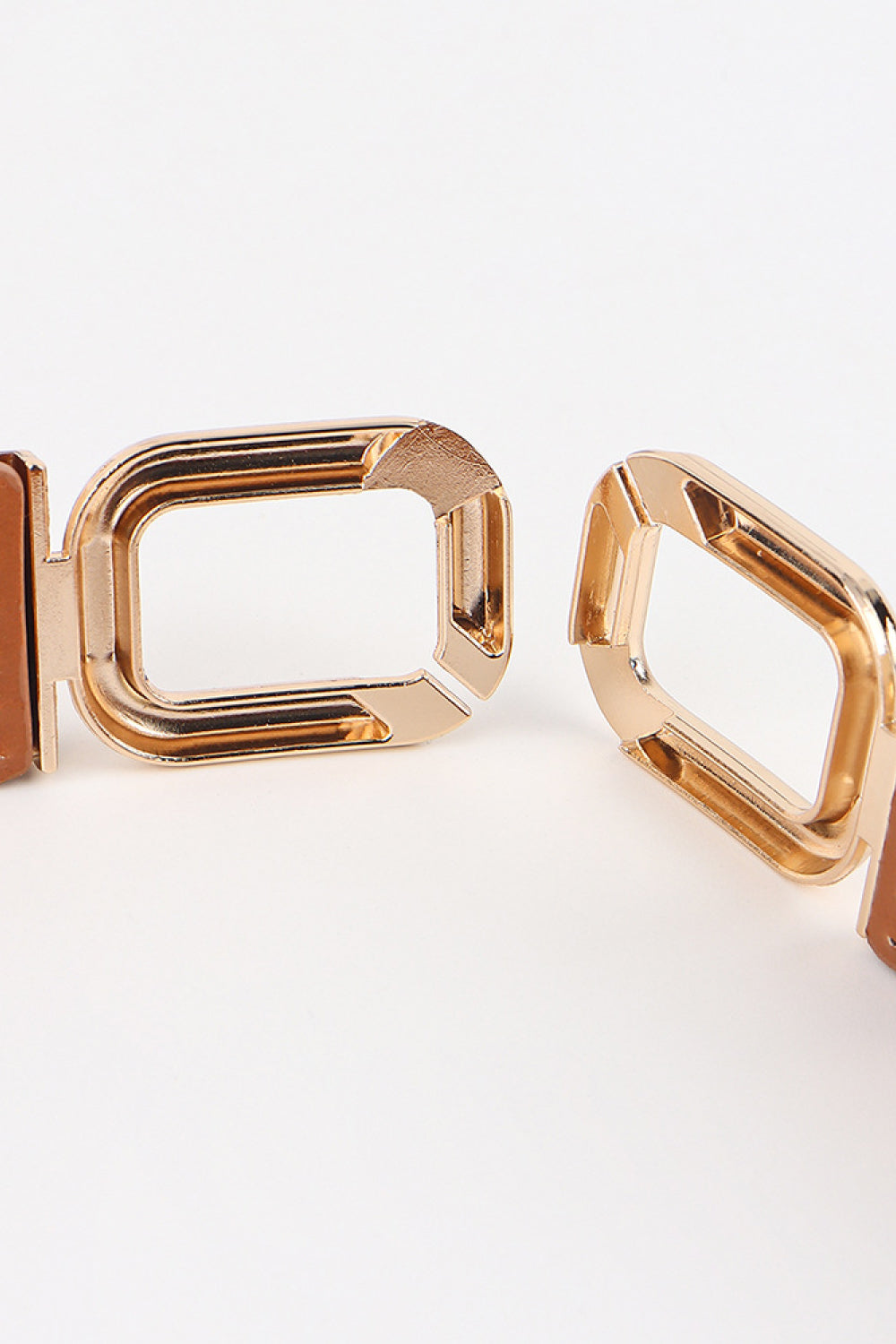 Geometric Double Buckle Elastic Belt - Bazaare Mart