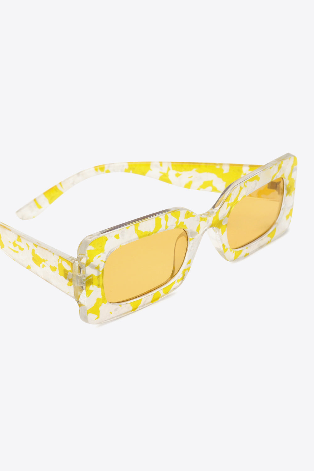 Tortoiseshell Rectangle Polycarbonate Sunglasses - Bazaare Mart