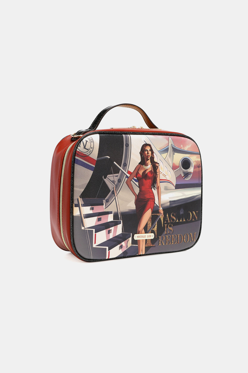 Nicole Lee USA Printed Handbag with Three Pouches - Bazaare Mart