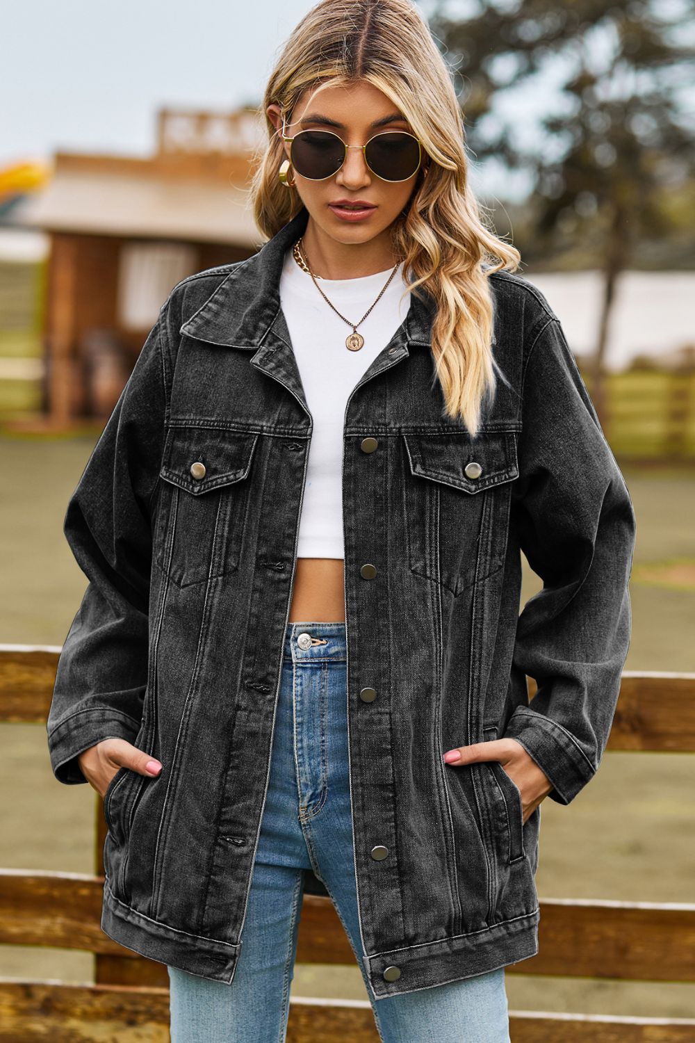 Denim Jacket with Pockets