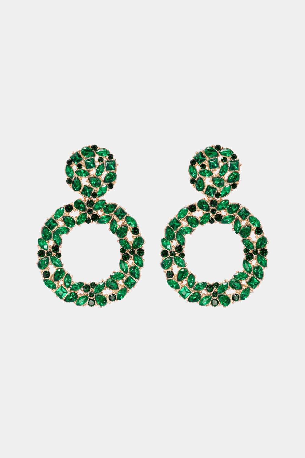 Groovie Retro Hoop Acrylic Dangle Earrings - Bazaare Mart