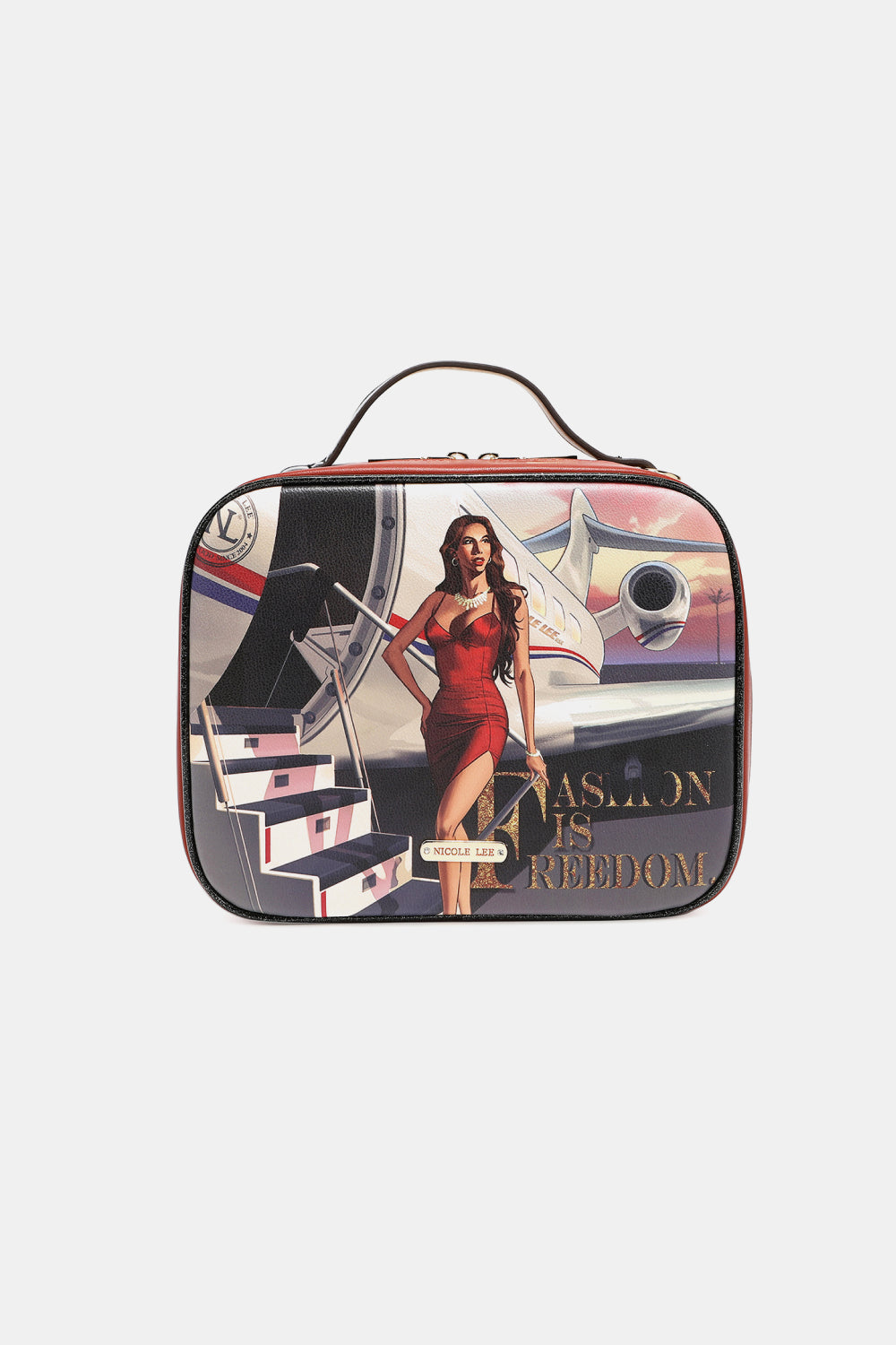 Nicole Lee USA Printed Handbag with Three Pouches - Bazaare Mart