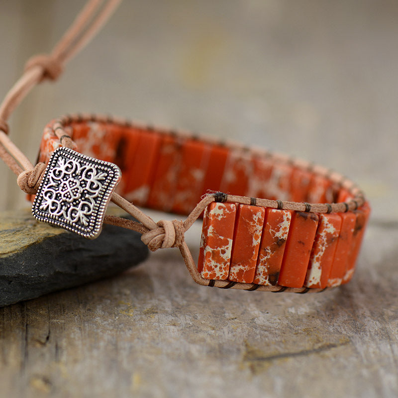 Orange Stone Bracelet - Bazaare Mart