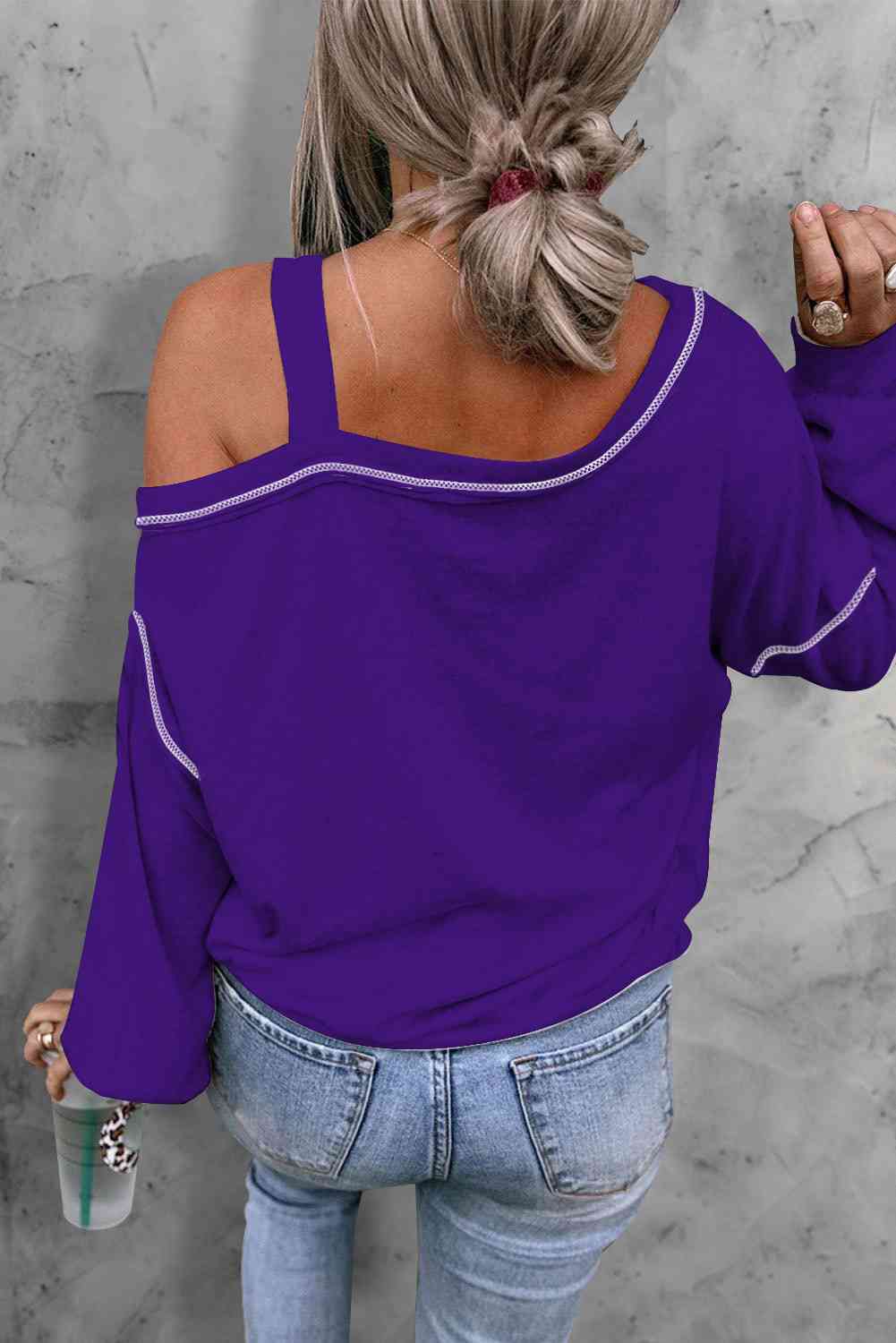 Purple Tiger Long Sleeve Top