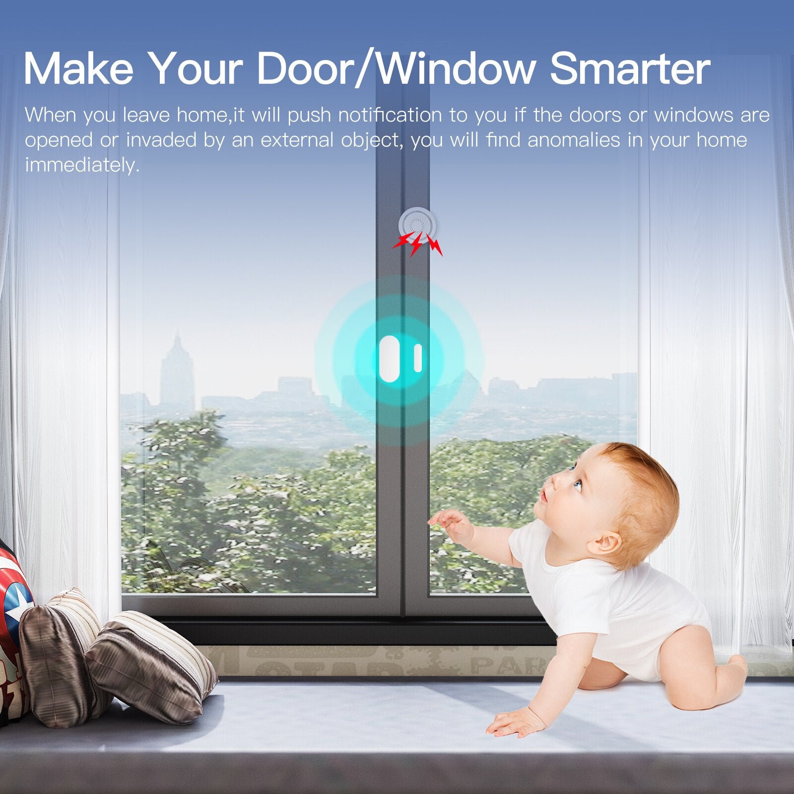 MOES Door & Window Security Sensor - Bazaare Mart