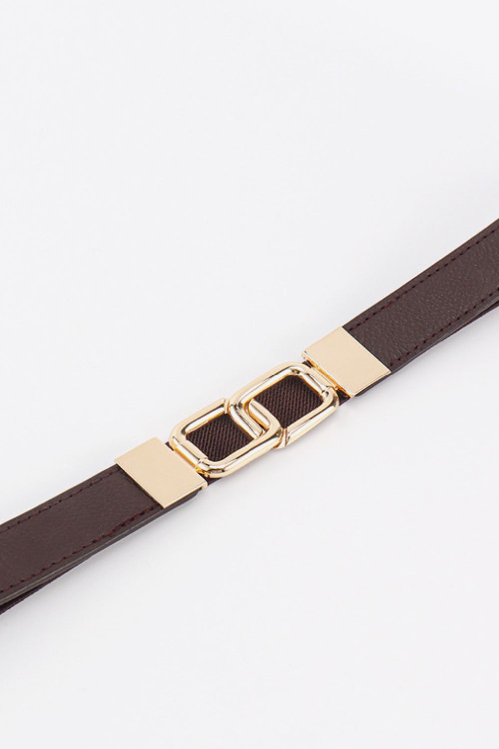 Geometric Double Buckle Elastic Belt - Bazaare Mart