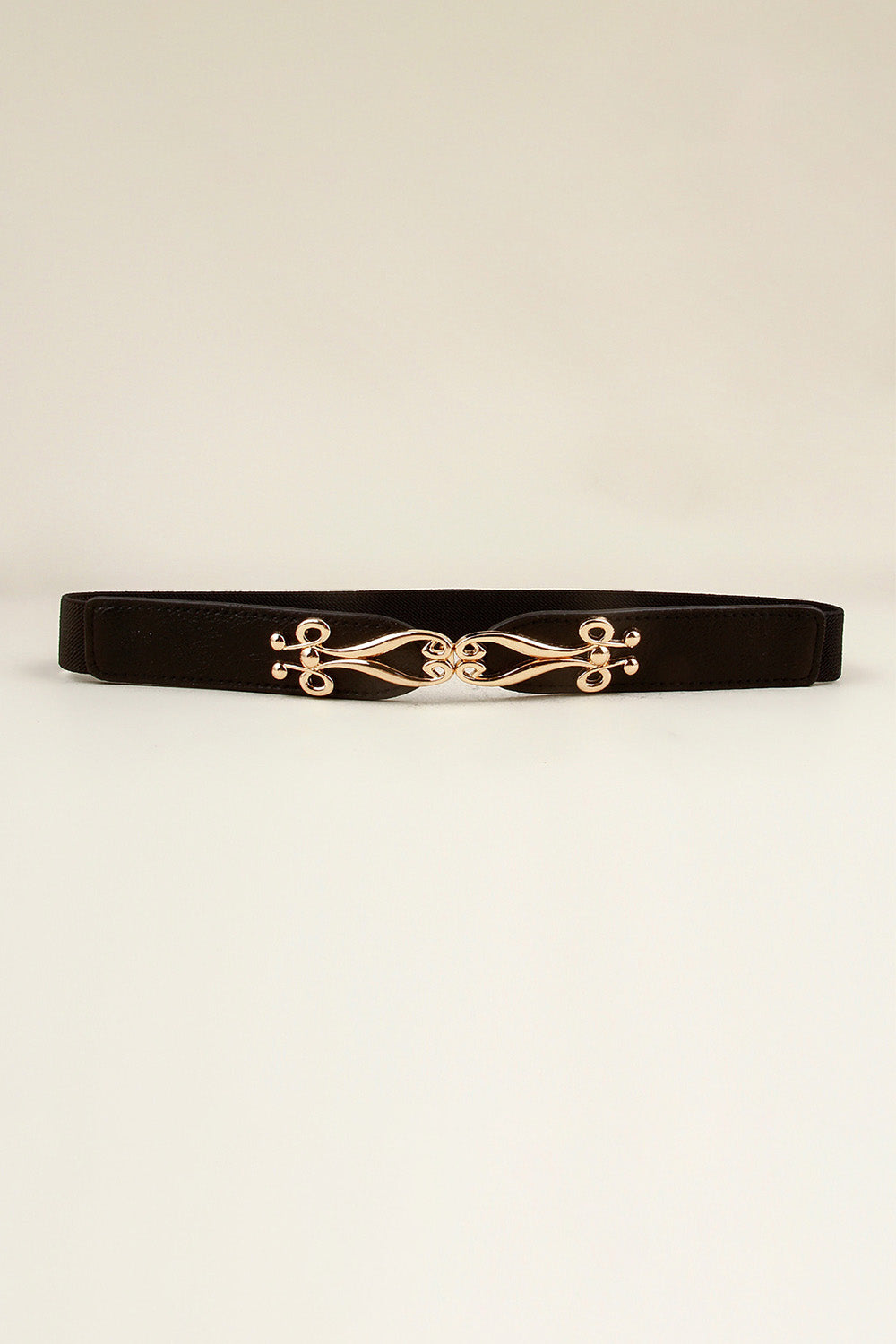 Thin Gold Buckle Elastic Belt - Bazaare Mart