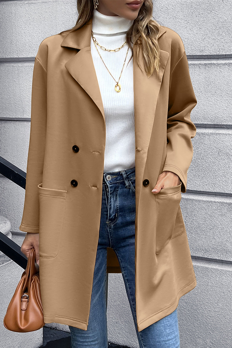 Double Breasted Washable Dress Coat - Bazaare Mart