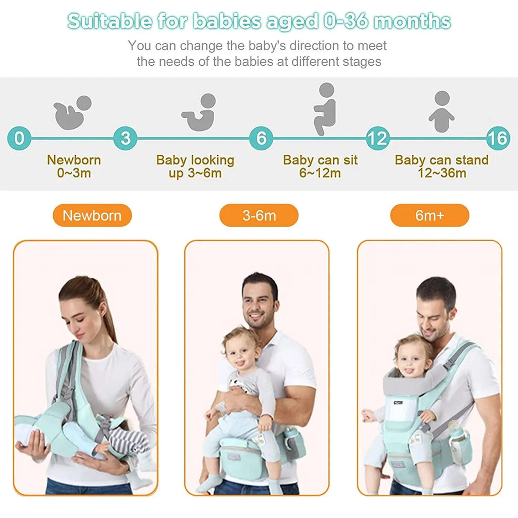 Green Baby Carrier - Bazaare Mart
