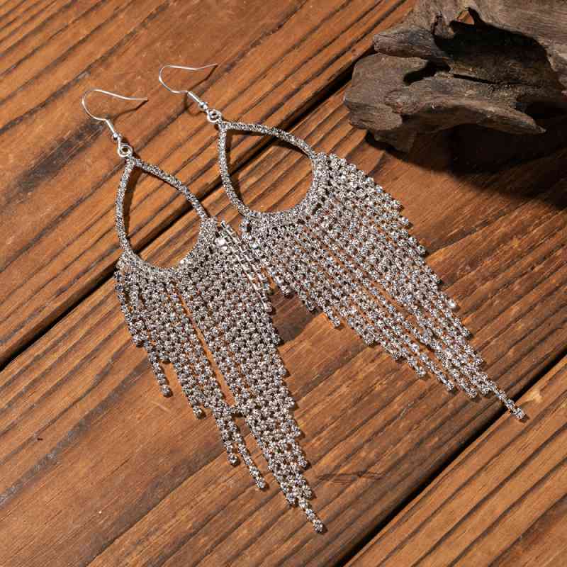 Silver Bling Dangle Earrings