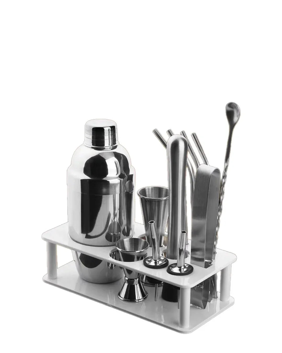 Silver 12 pc Cocktail Set Bazaare Mart