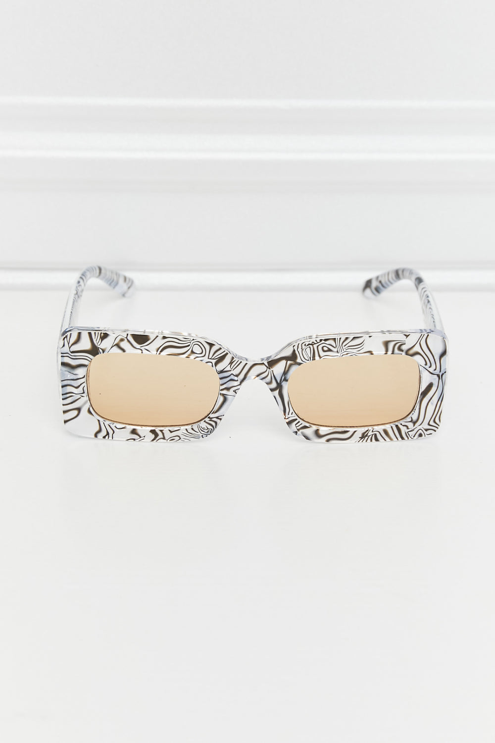 Tortoiseshell Rectangle Polycarbonate Sunglasses - Bazaare Mart