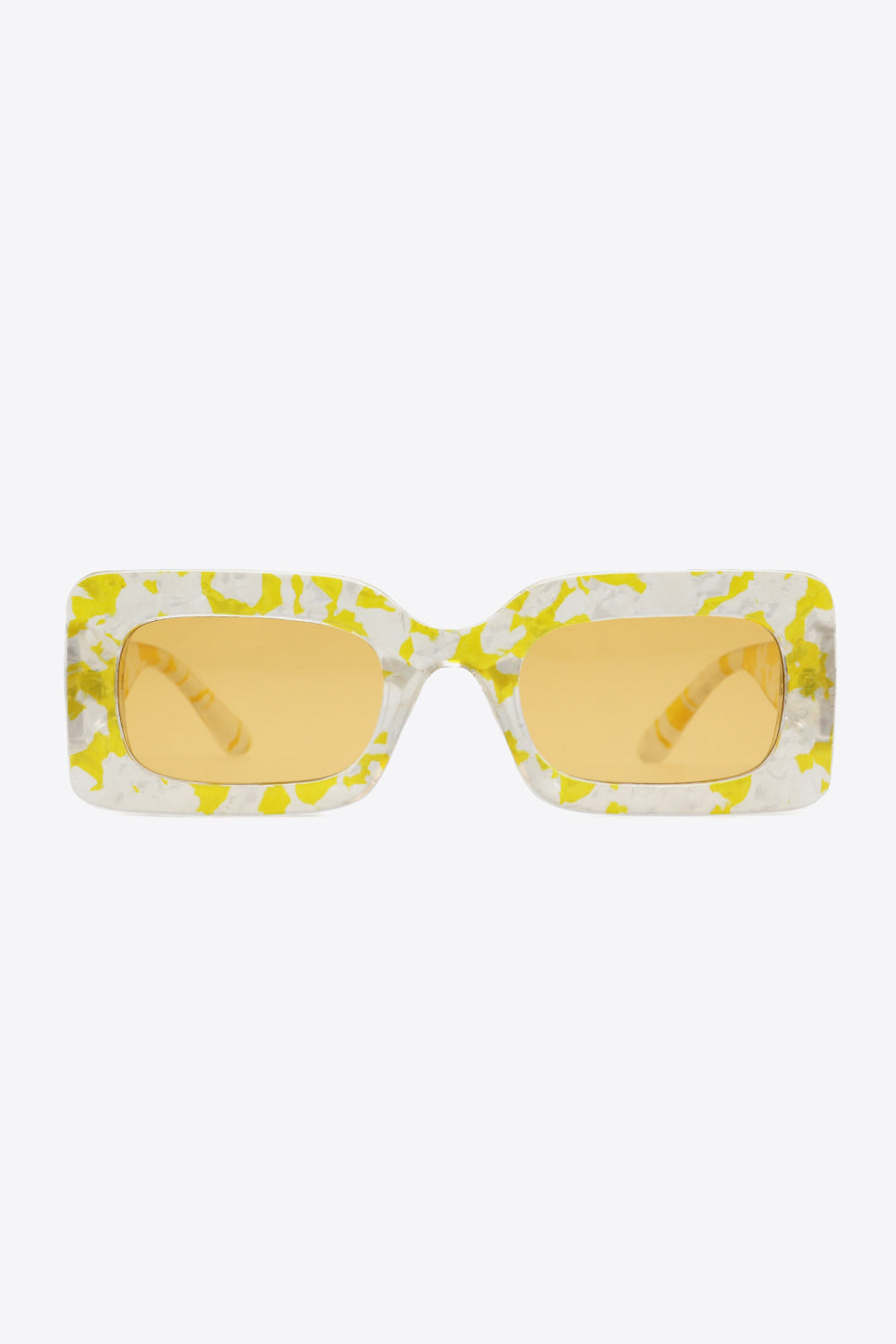 Tortoiseshell Rectangle Polycarbonate Sunglasses - Bazaare Mart