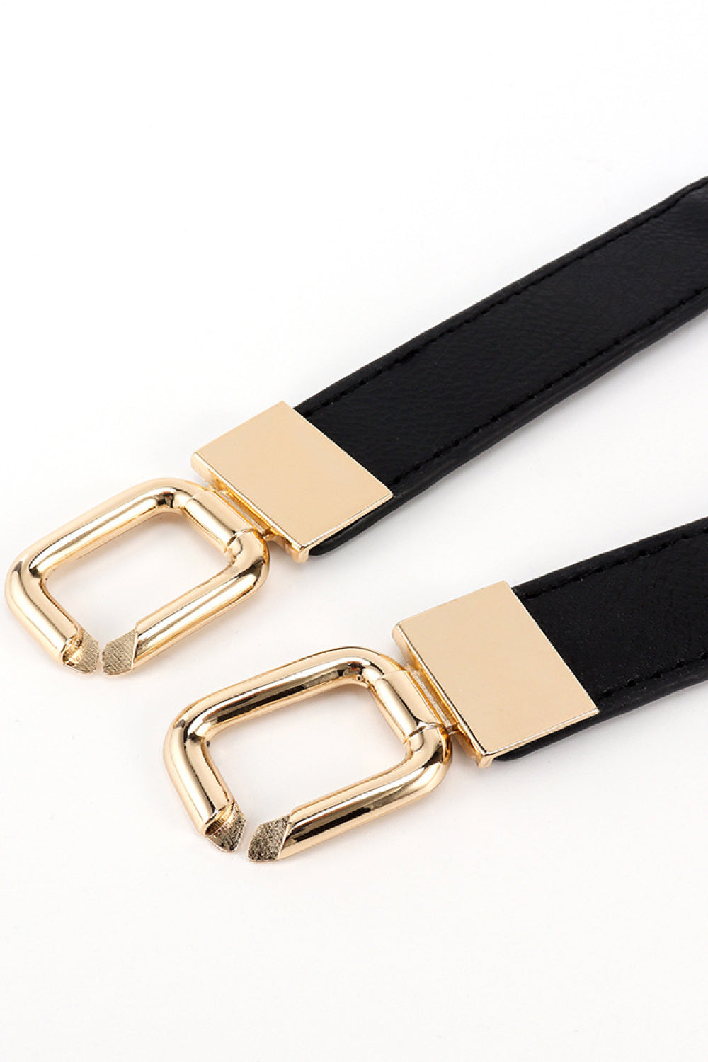 Geometric Double Buckle Elastic Belt - Bazaare Mart