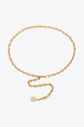 Long Gold Sun Chain Belt Gold One Size Bazaare Mart Belt