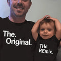 Remix Family T-shirts Black Bazaar Mart Father Son t-shirts