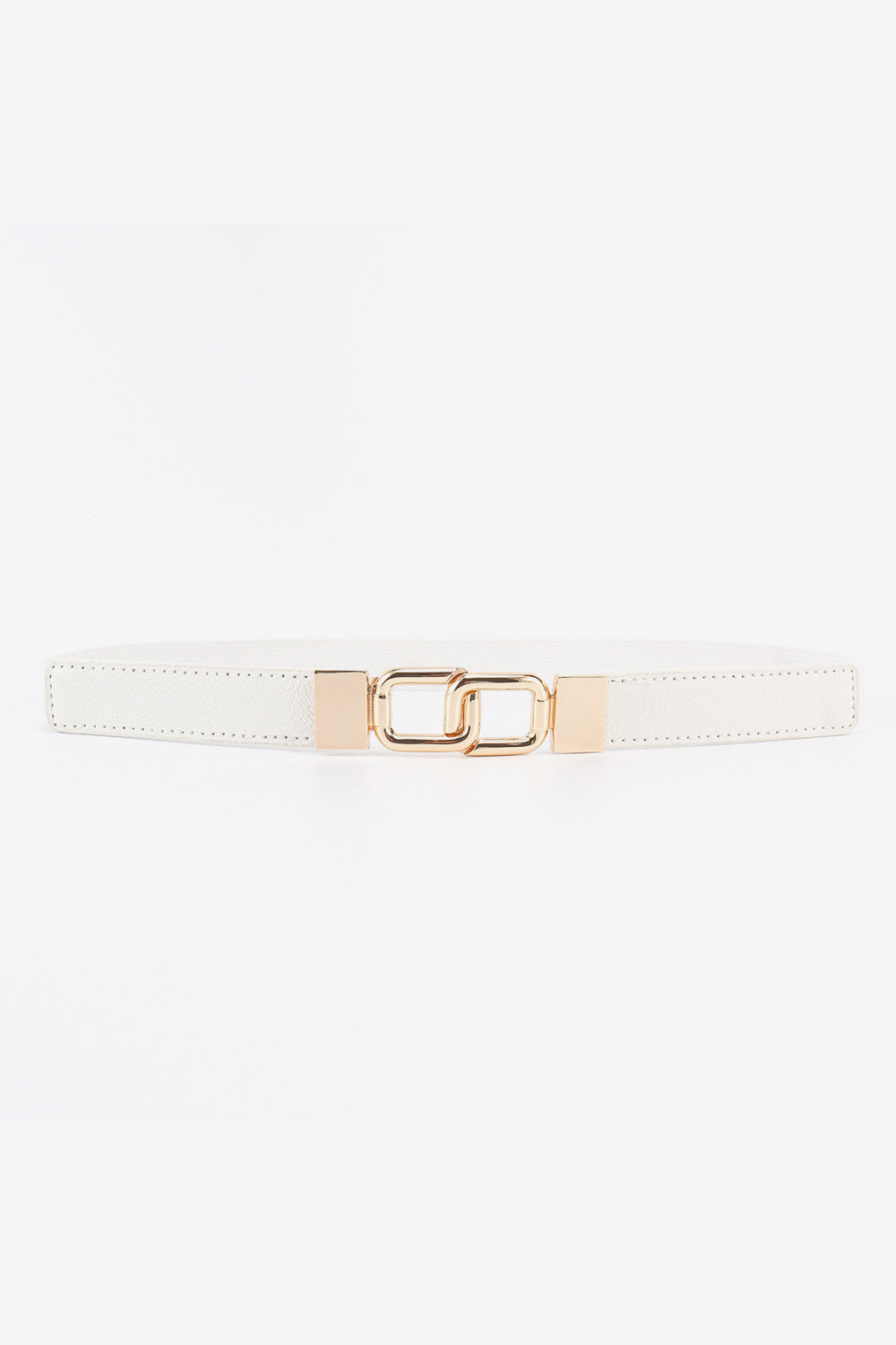 Geometric Double Buckle Elastic Belt - Bazaare Mart
