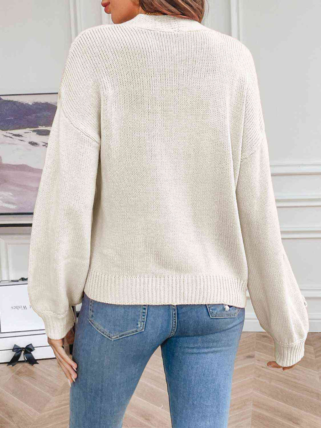 Sweet Embroidered Floral Open Front Cardigan