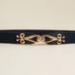Thin Gold Buckle Elastic Belt Bazaare Mart Women's Belt
