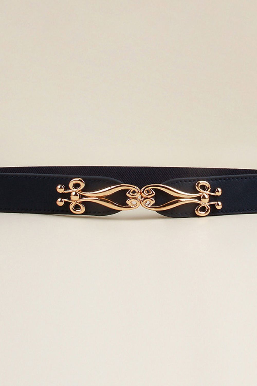 Thin Gold Buckle Elastic Belt - Bazaare Mart