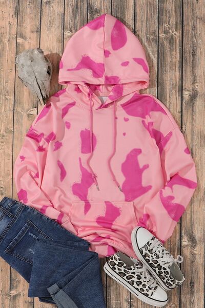 Pink Tie-Dye Hoodie