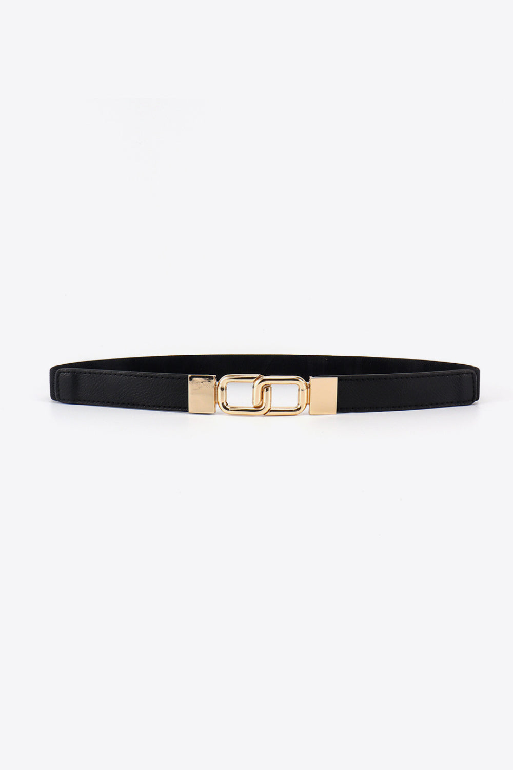 Geometric Double Buckle Elastic Belt - Bazaare Mart