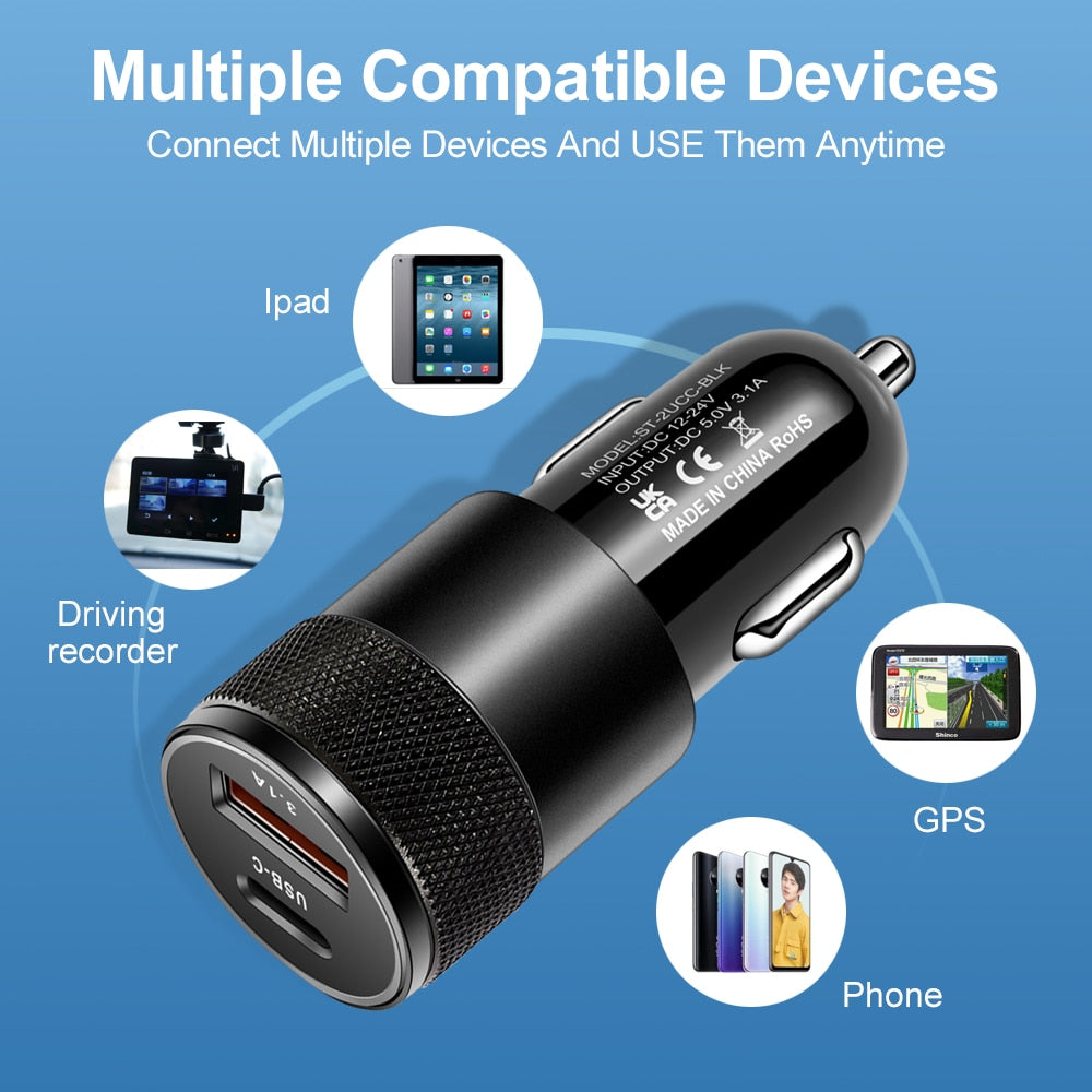 Car Phone Charger - Bazaare Mart