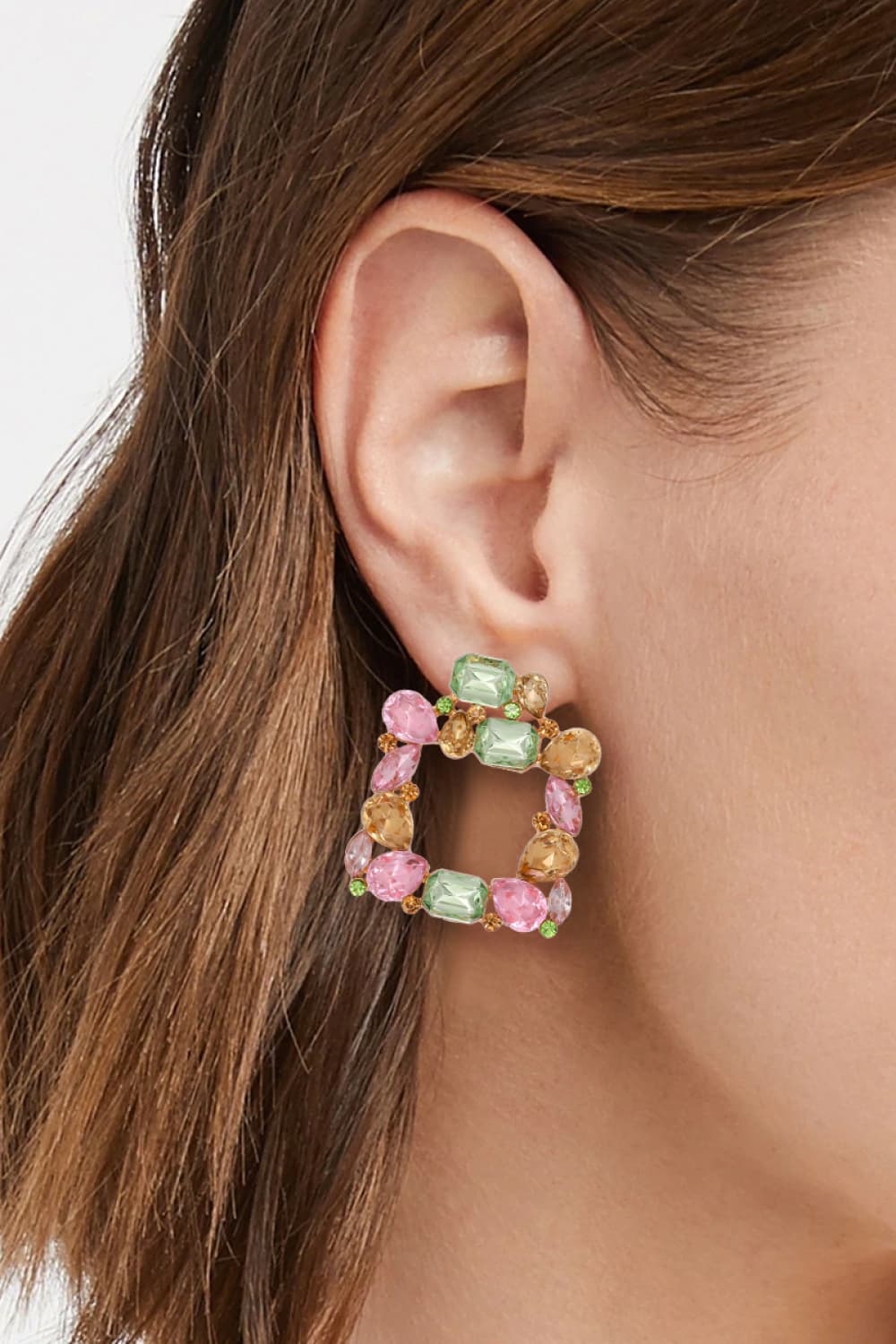 Square Jewel Earrings