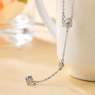 Moissanite Y Necklace