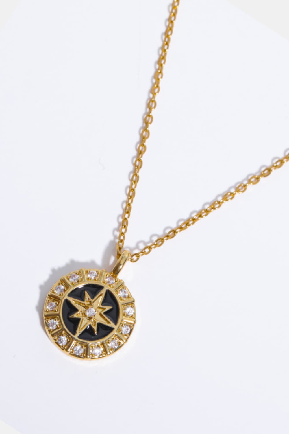 Black North Star Pendant Necklace