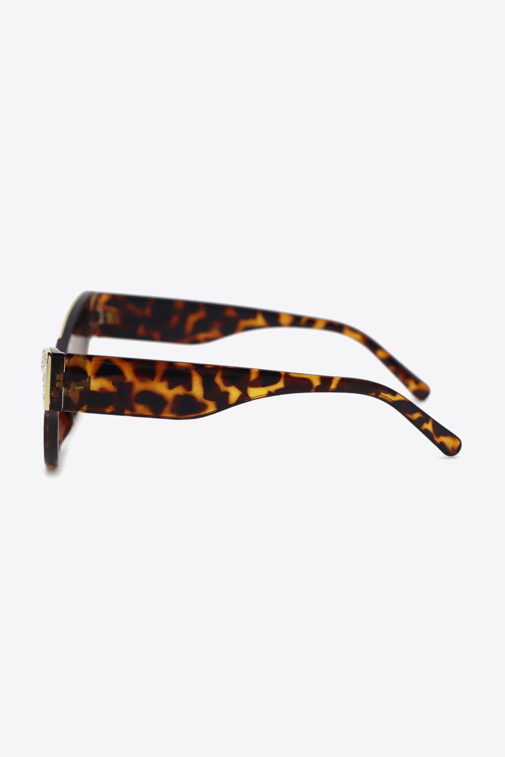 Rhinestone Trim Cat-Eye Sunglasses - Bazaare Mart