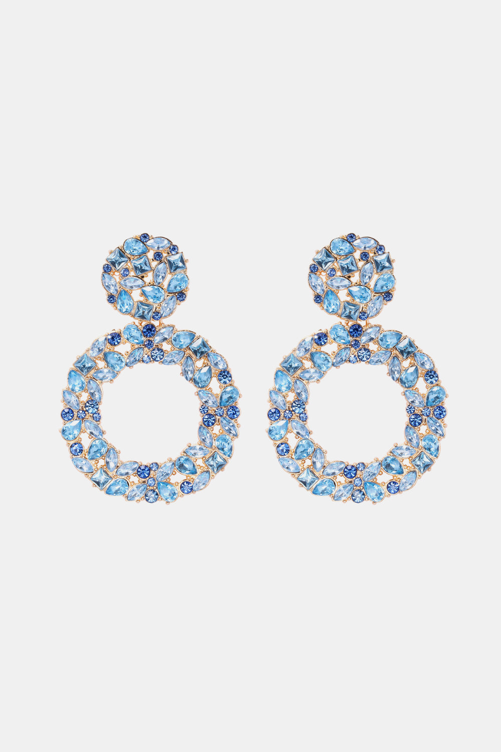 Groovie Retro Hoop Acrylic Dangle Earrings - Bazaare Mart