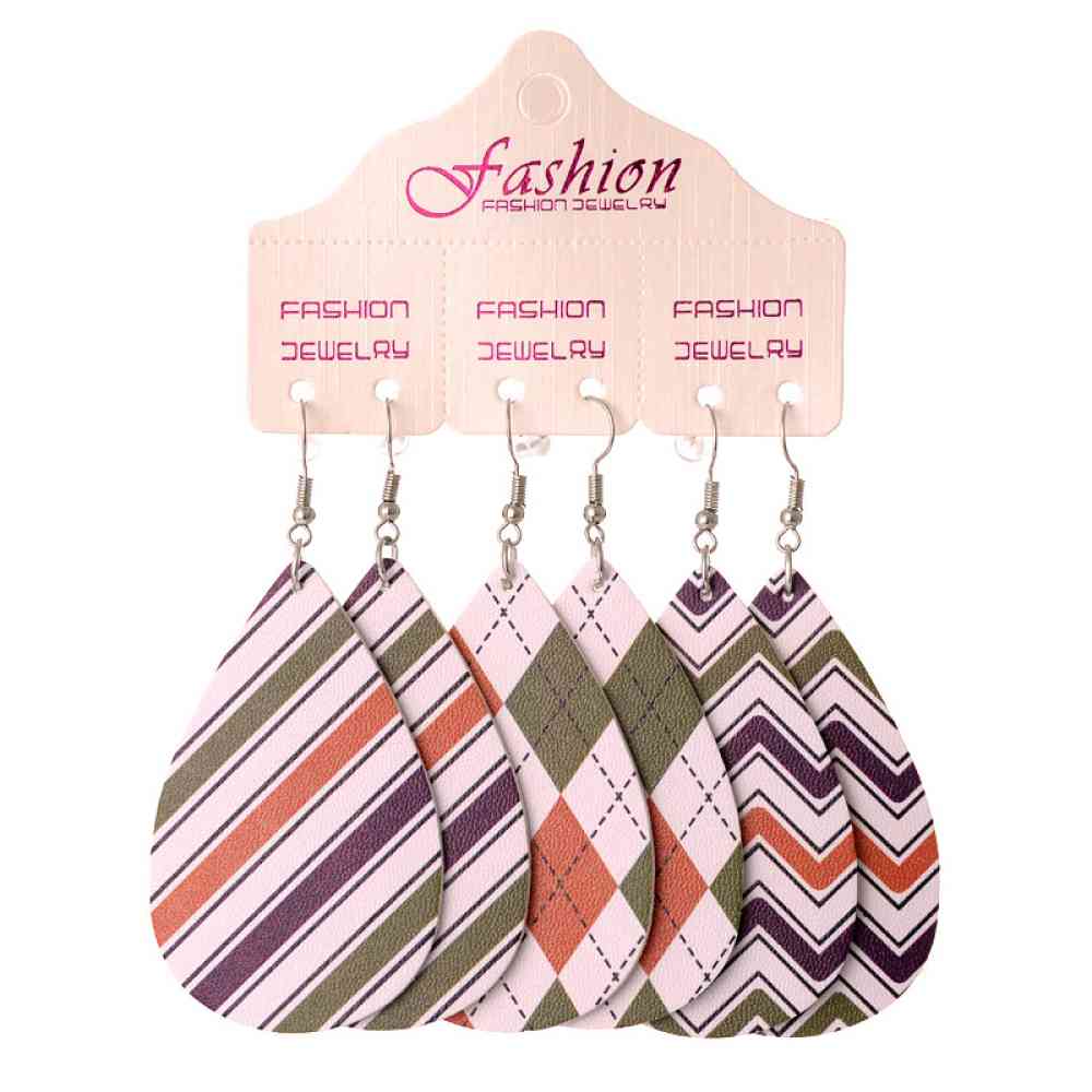 Fashion Teardrop Earrings 3pk