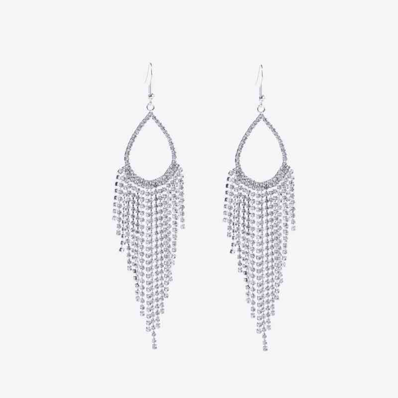 Silver Bling Dangle Earrings