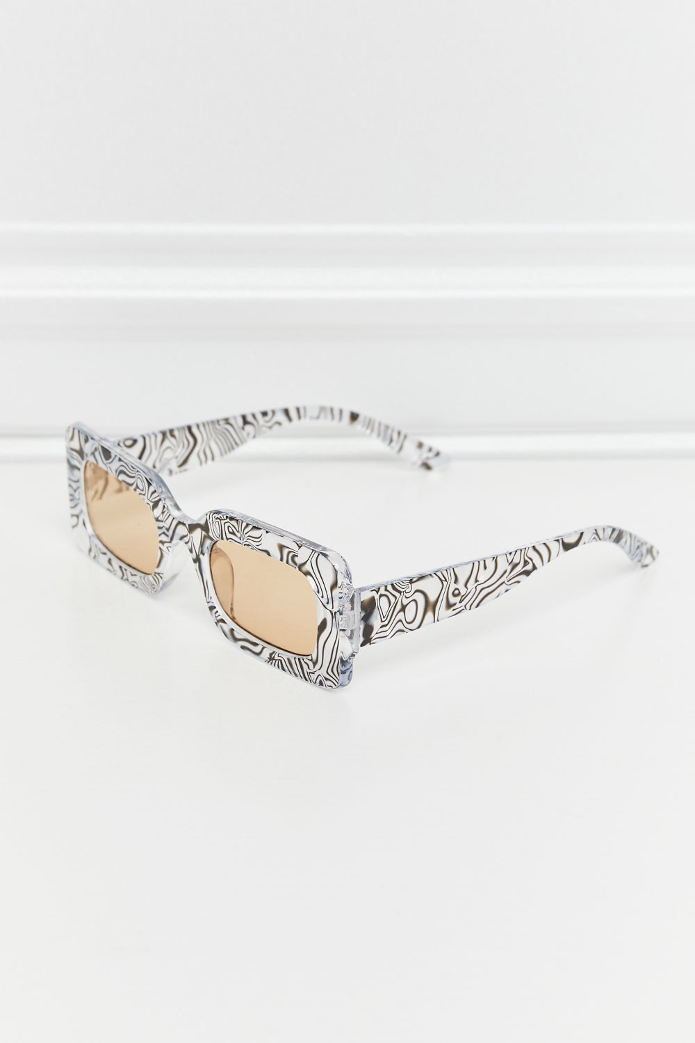 Tortoiseshell Rectangle Polycarbonate Sunglasses - Bazaare Mart