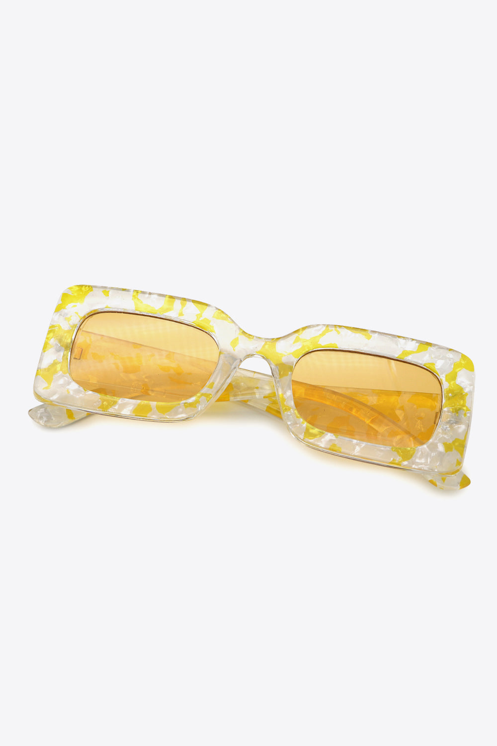 Tortoiseshell Rectangle Polycarbonate Sunglasses - Bazaare Mart