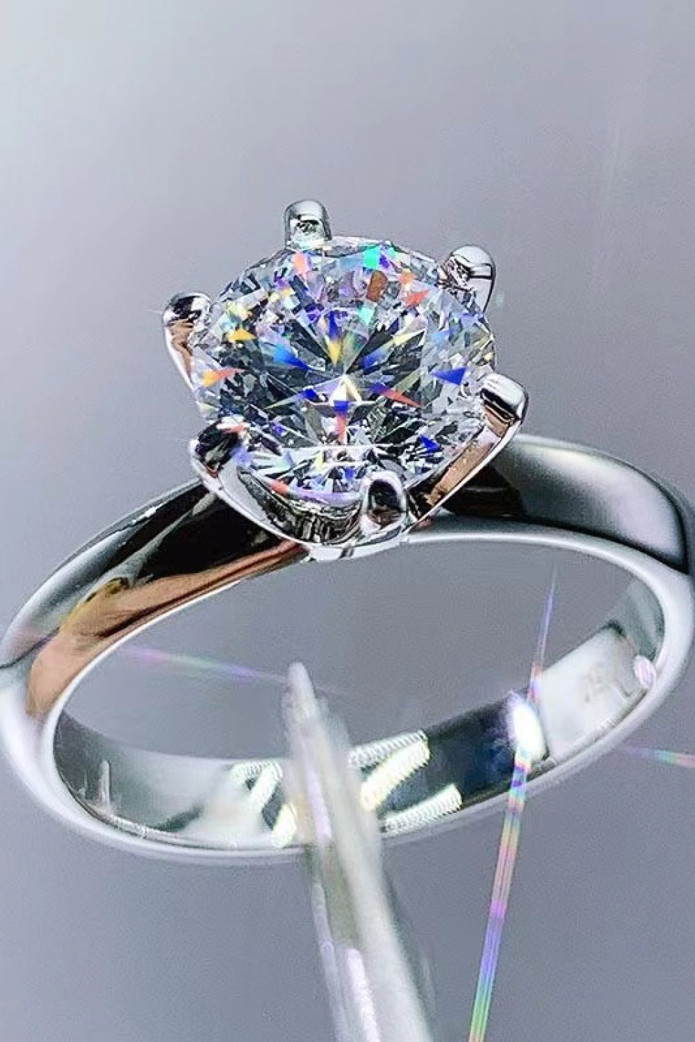 3 Carat Moissanite 6-Prong Ring