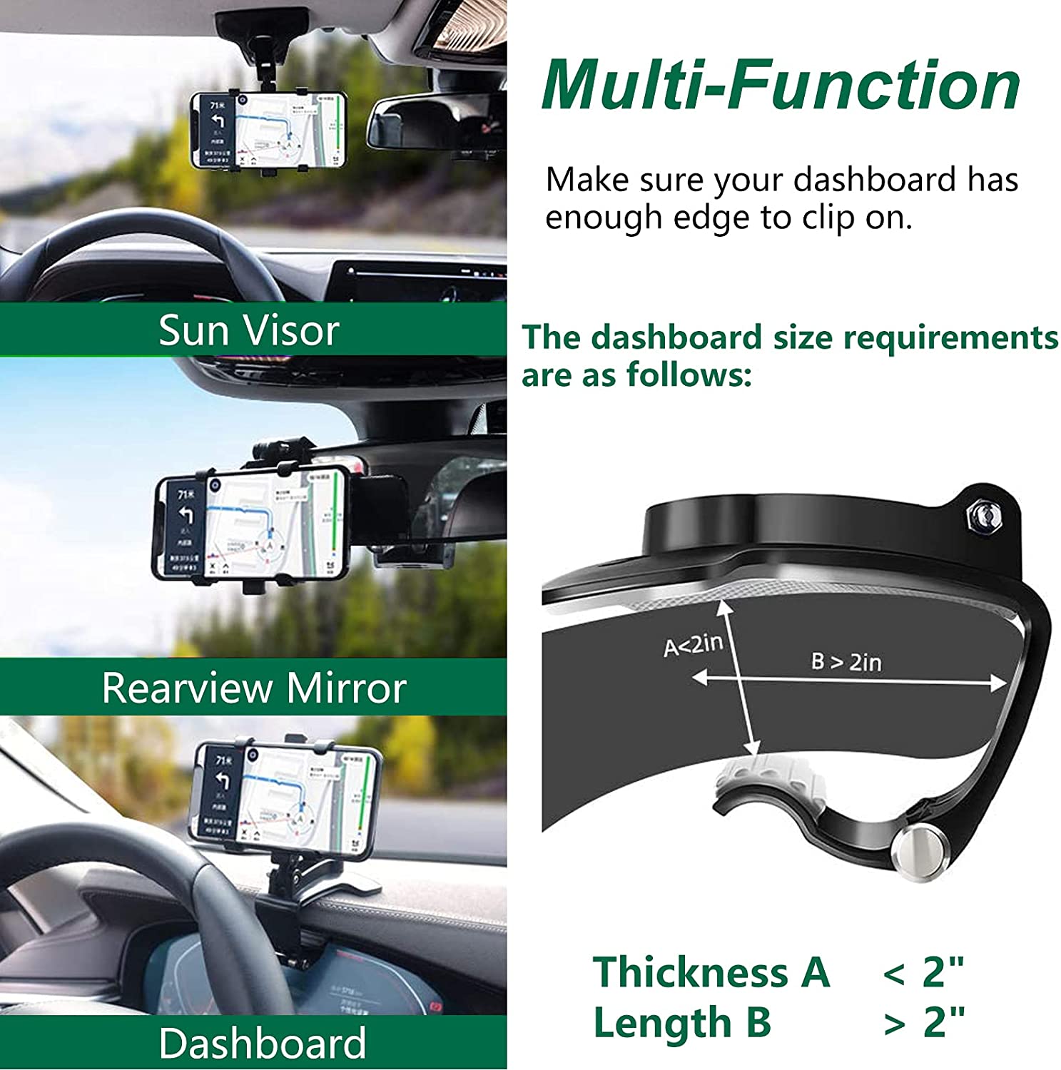 Dashboard Car Phone Holder - Bazaare Mart